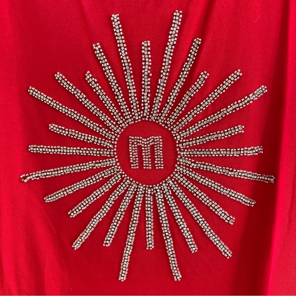 NWT MAJE embellished cotton T-shirt - Picture 6 of 6